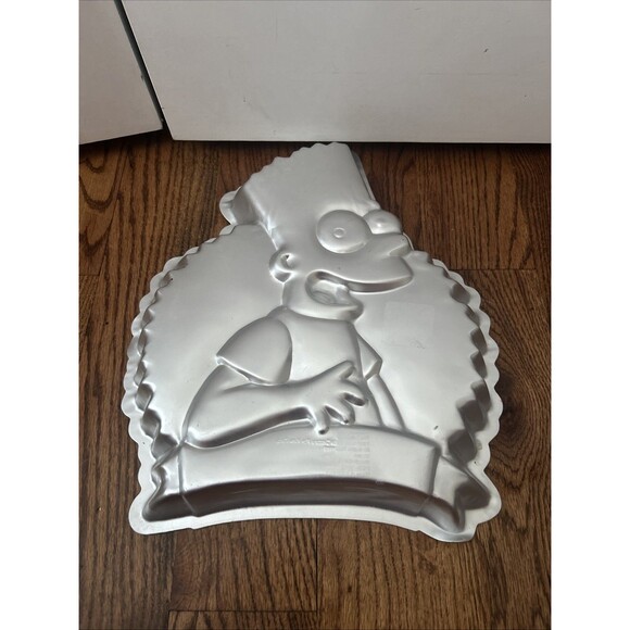 Vintage Wilton Cake Pan SIMPSONS Bart Simpson 1990 Happy Birthday, Man! Cool 90s - Picture 4 of 5